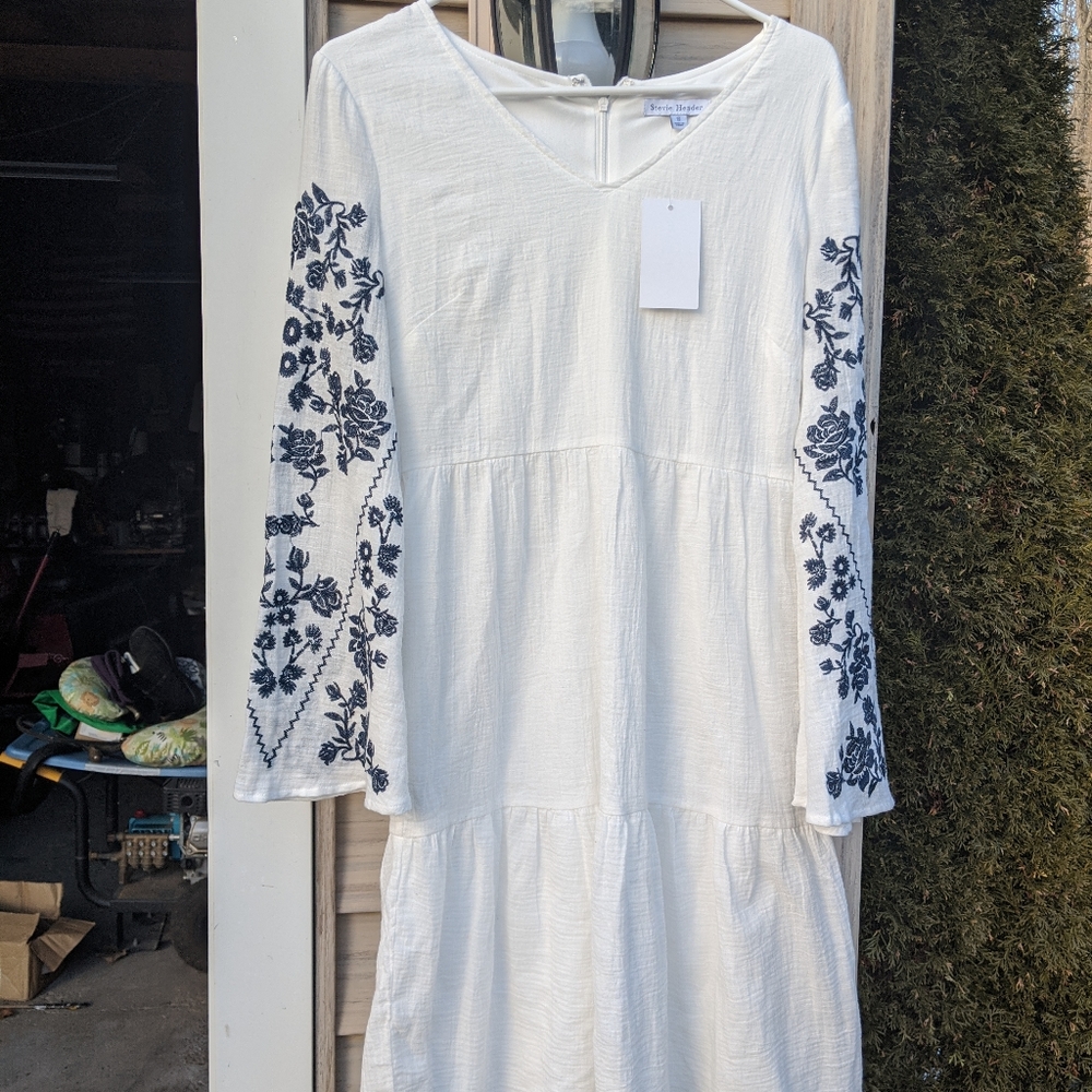 Stevie Hender Hobo Bell Sleeve Dress Size Small